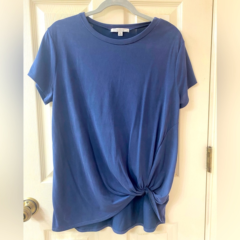 Women’s faux knot blouse